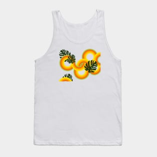 70’s circles and monstera Tank Top